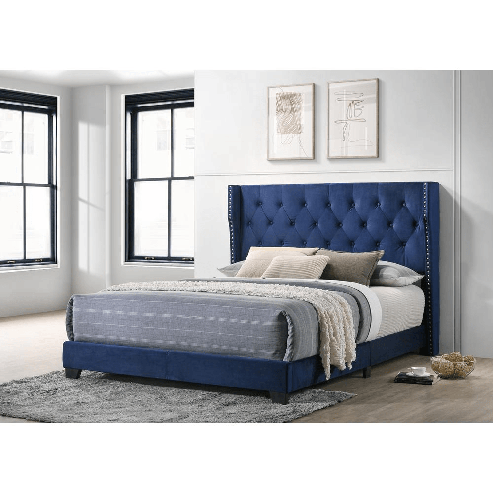 Olympia_Bay's tweet image. Classic and beautiful furniture for your discriminating tastes. Create a luscious atmosphere in your home. Navy Blue Velvet Uph. Panel Bed Tufted Buttons Side Studs, Eastern King #platformbed #fullbed
$368.00
➤ olympiabay.com/products/navy-…