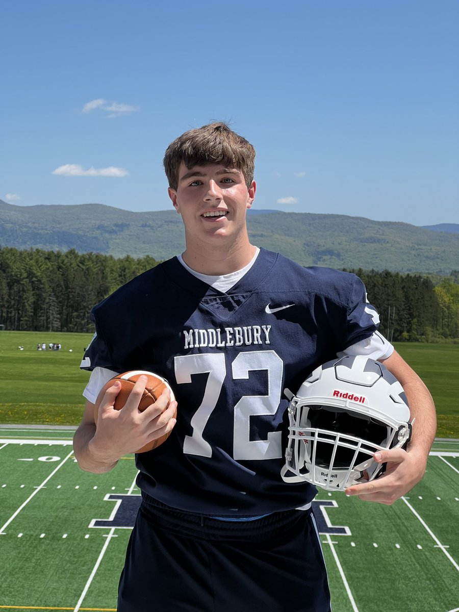 Thank you <a href="/MiddFBMandigo/">Doug Mandigo</a> and all the coaches at Middlebury for a great rising senior day! I enjoyed seeing the campus and learning more about Middlebury