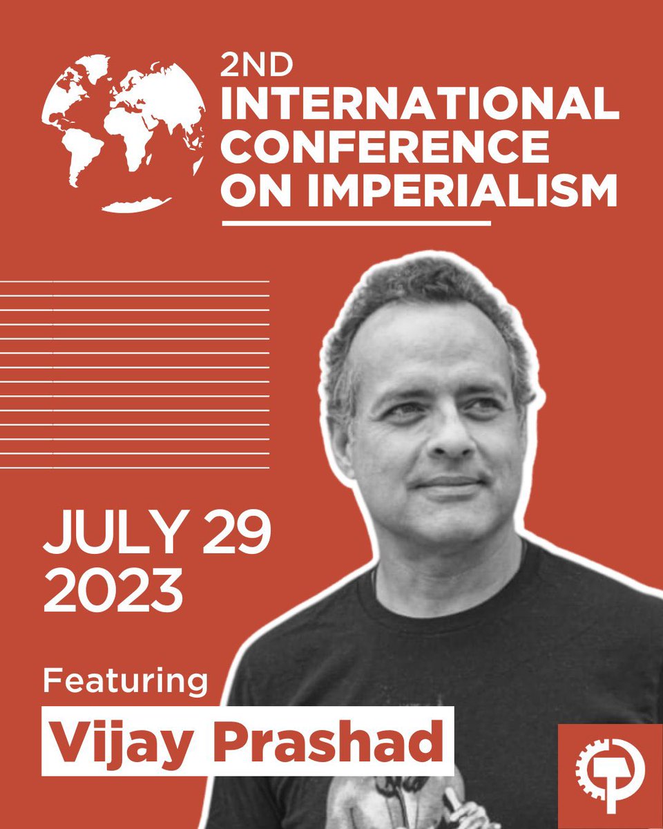 The CPUSA ID is happy to announce that <a href="/vijayprashad/">Vijay Prashad</a> of the <a href="/tri_continental/">Tricontinental Institute for Social Research</a> will be presenting at our 2023 International Conference on July 29th! Register now:

redworldreview.org/international-…