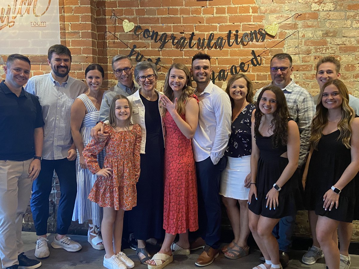 Over the moon happy for our youngest, Regan Emily Green on her engagement tonight to Ben Warner—God could not have made a more perfect life partner for her—or third son for us.  Our life gets more and more blessed every day as the family grows.  So blessed, so blessed.