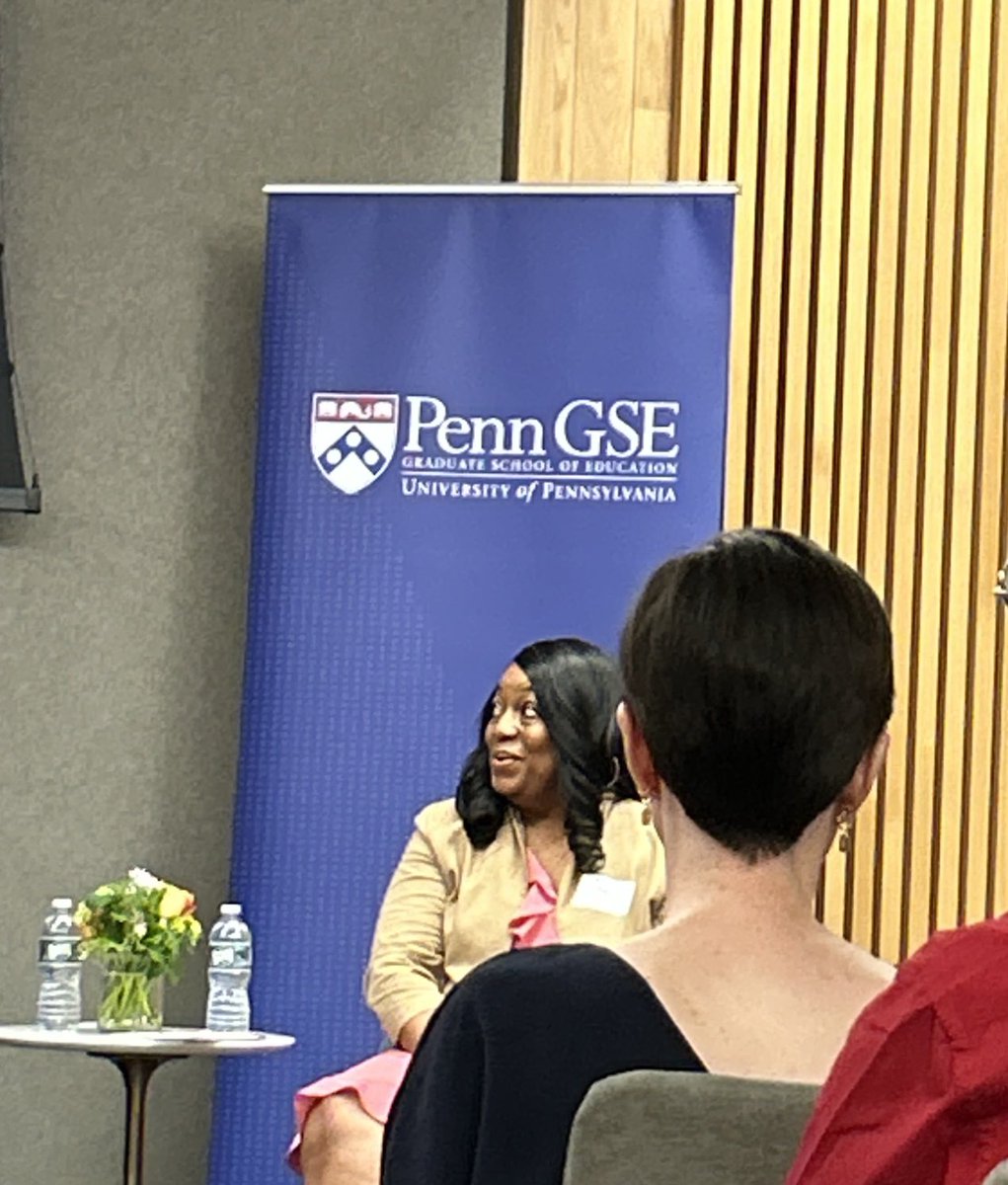ImpactGreater's tweet photo. Always a great joy to go home to ⁦@PennGSE⁩ to celebrate our distinguished educators like my amazing classmate ⁦@thesuccessdoc⁩ with Dean ⁦@PamPennGSE⁩. As 2021 Educator of the Year, excited to see my classmate Joy Davis win for 2023! https://t.co/vXiLhKxxyW