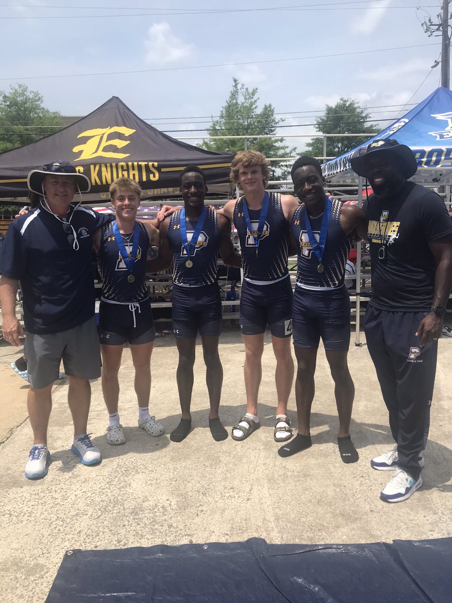 These guys showed out today!! We are the state champs in the 4x2 and 4x4!! @PACSAthletics @GVandagriff @lukejdarling6 @joshbritt25 @Robbie211521