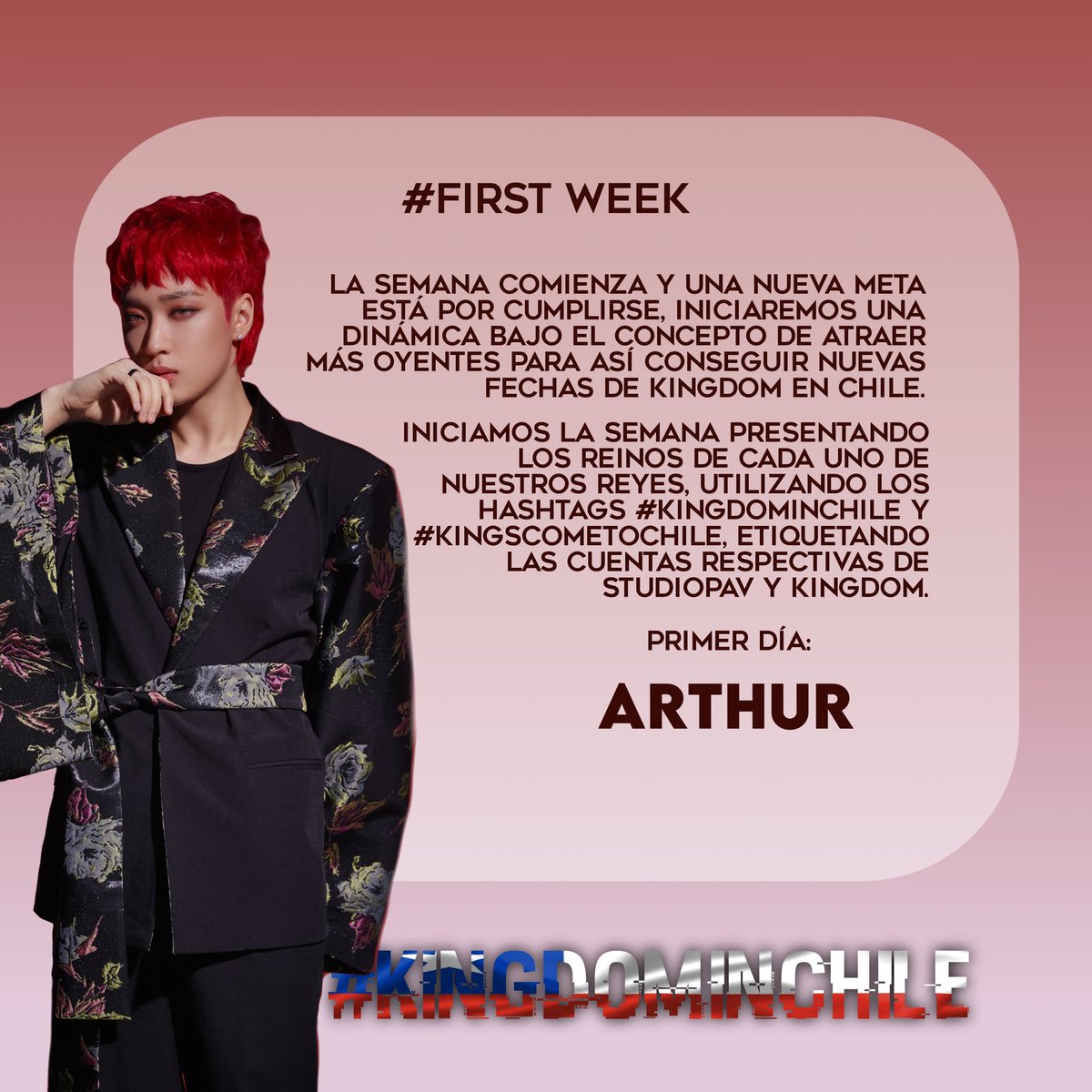 ivanucita's tweet photo. #KINGDOMINCHILE #KINGDOMCOMETOCHILE @studiopav_latam @KINGDOM_GFent 
¡RT y Difundir!
Cita este tweet con tu vídeo favorito de nuestro Rey Arthur mostrando su talento (canto, baile, rap o una teoría sobre su reino) junto a los hashtags del proyecto. https://t.co/nNi8iWB4ZF