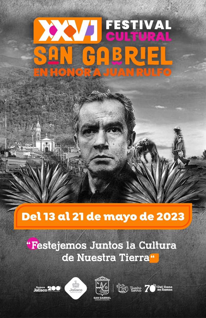 dvalenciagarc's tweet photo. XXVI FESTIVAL CULTURAL SAN GABRIEL 2023. EN HONOR A JUAN RULFO. 📜 📖✨
"Festejemos juntos la cultura de nuestra tierra".🎭 ✨

¡Los esperamos!
#FestivalCulturalSanGabriel2023
#PorLaCulturaDeNuestraTierra
#SanGabriel #JuanRulfo
#GobiernoDeSanGabriel
#Jalisco #Colima #Festival https://t.co/LVsbSJVlWR