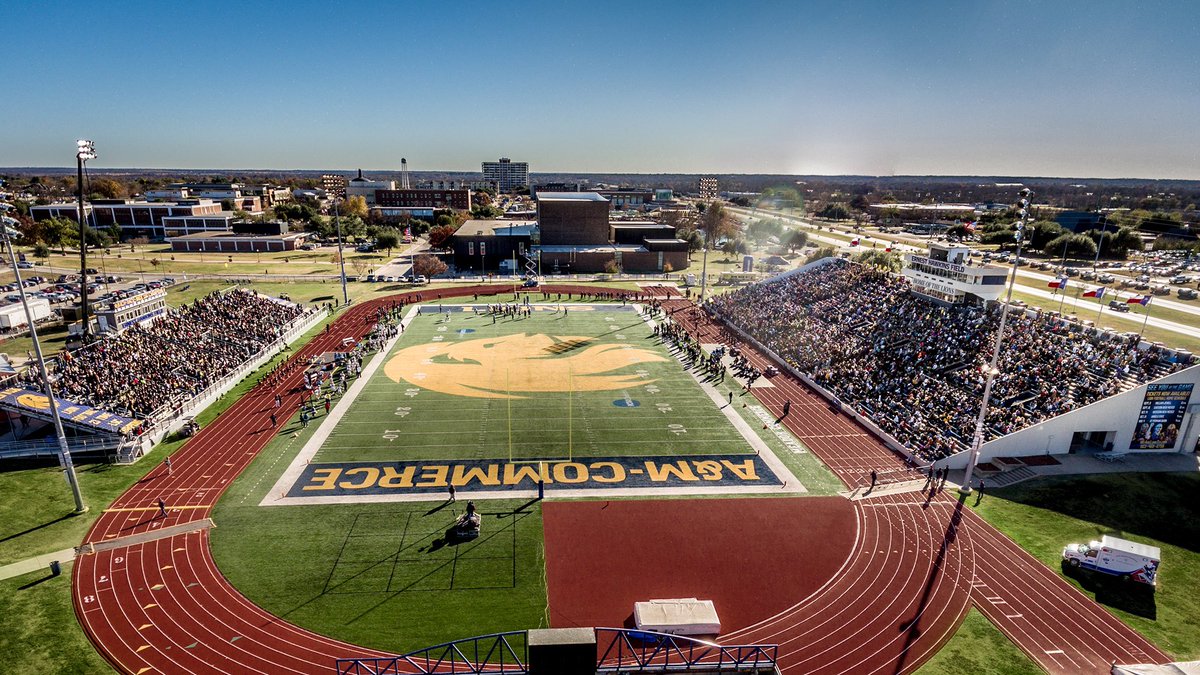 Also, Luis Perez went to Texas A&amp;M - Commerce. Aka the stadium of the GIANT LION ON THE FIELD.