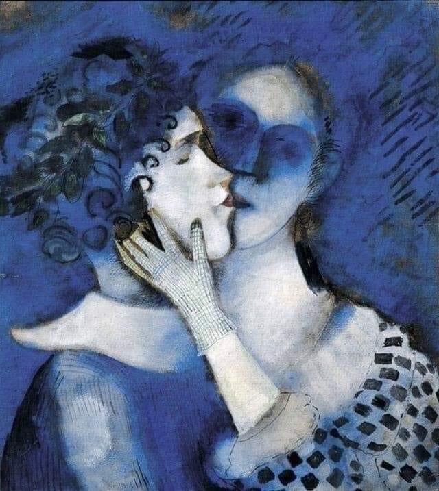 Arteymas_'s tweet image. "Solo tenía que abrir la ventana de mi habitación, y el aire azul, el amor y las flores entraron con ella".

Marc Chagall | Amantes del azul 💙 (1914)
