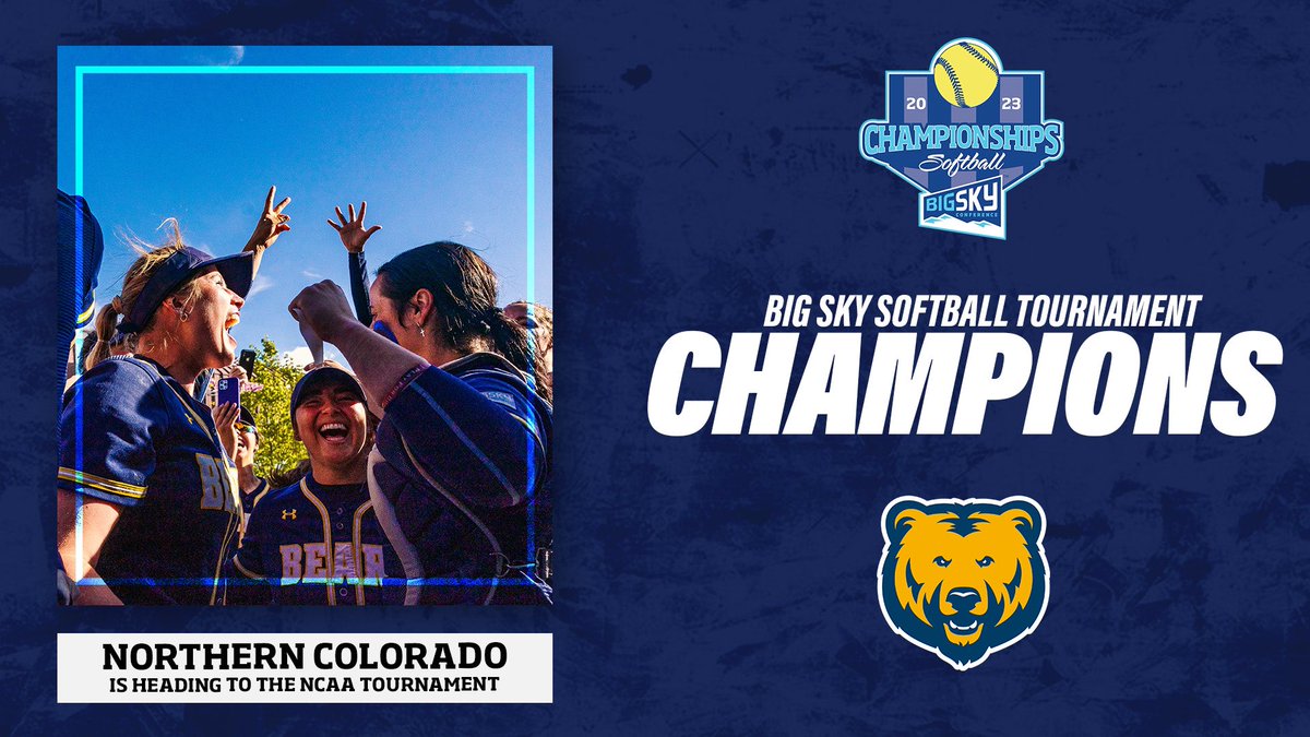 BigSkyConf's tweet image. BEARS ARE GOING DANCING 💃

For the first time in program history, @UNC_BearsSB wins the tournament title and will head to the big dance 🥳

#ExperienceElevated