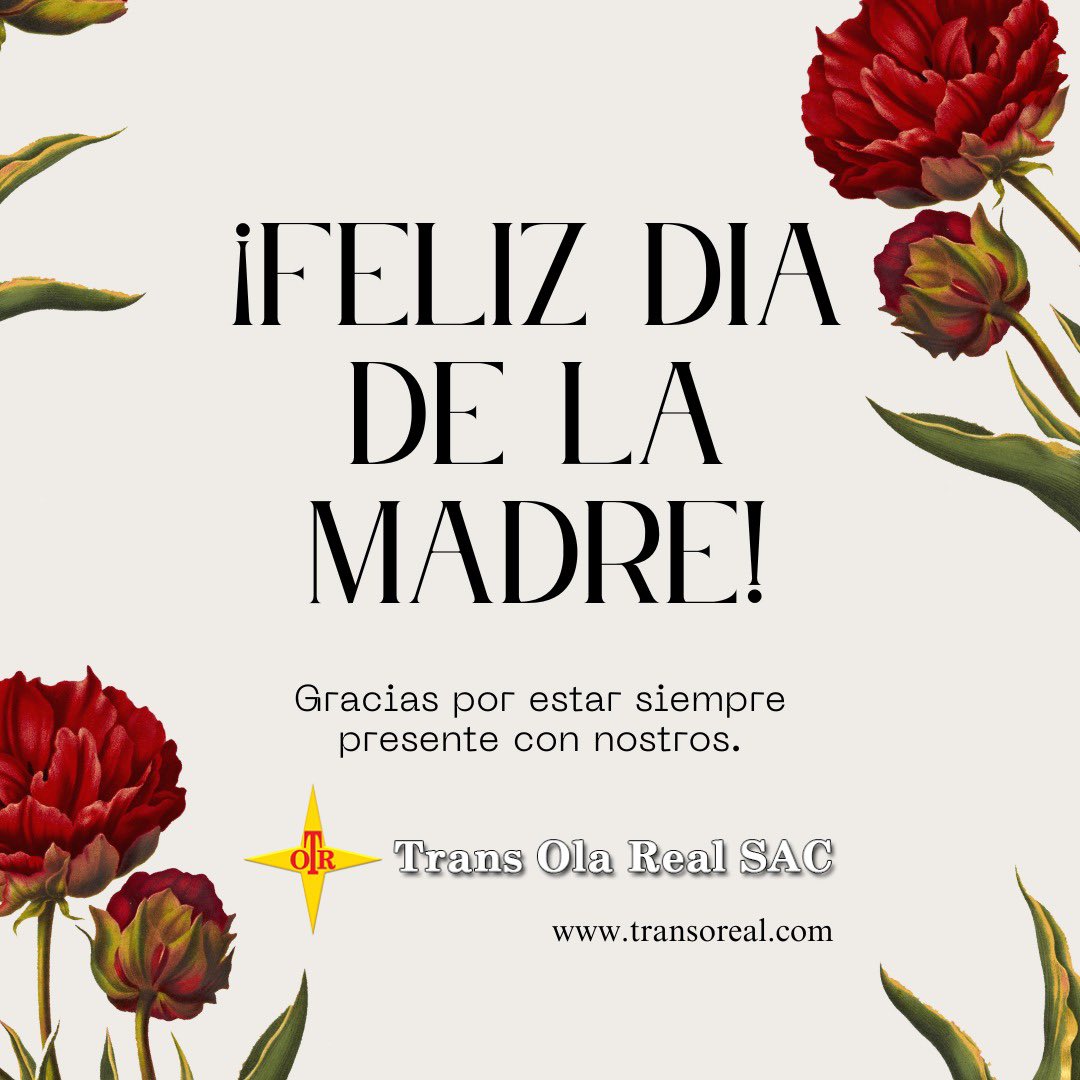 transolarealsac's tweet photo. ¡Feliz Día de las Madres a todas las madres increíbles! 
A todas las madres que trabajan duro para mantener a sus familias unidas. A todas las madres que están ahí para apoyar, aconsejar y escuchar. A todas las madres que son la luz y el amor en nuestras vidas #felizdiadelamadre https://t.co/PGPk0dFRvN
