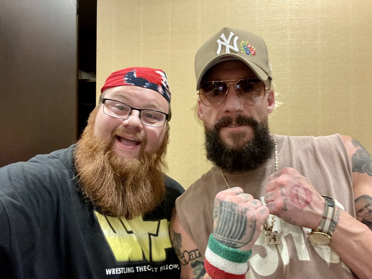 Founder of Wrestling Theology got to meet up with 
<a href="/real1/">REAL1 (FKA Enzo Amore)</a> Nzo! He’s always great with the fans!