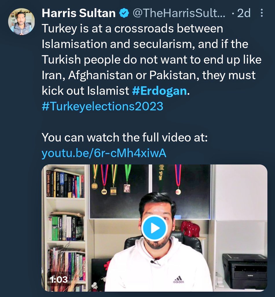 SyedAttaullah96's tweet image. After the fall of the #Ottomans, the West took full control of #Turkey. Erdogan, decades decades later, gave #Türkiye its strength and independence. The Turkiye was completely destroyed by this #secularism. We hope and pray that #Erdogan will win and build on his legacy. ❤️