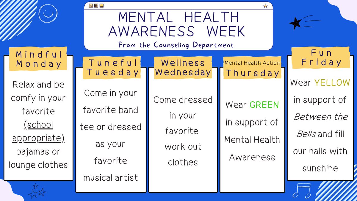 Hey, <a href="/HyltonBulldogs/">C. D. Hylton Bulldogs</a>  - who's down for another Spirit Week? <a href="/Hyltoncares/">Hylton Counseling</a>  is always good to throw down - join us for #MHAW2023 as we keep these open conversations about #mentalhealth going! We will see you during lunch in the commons!