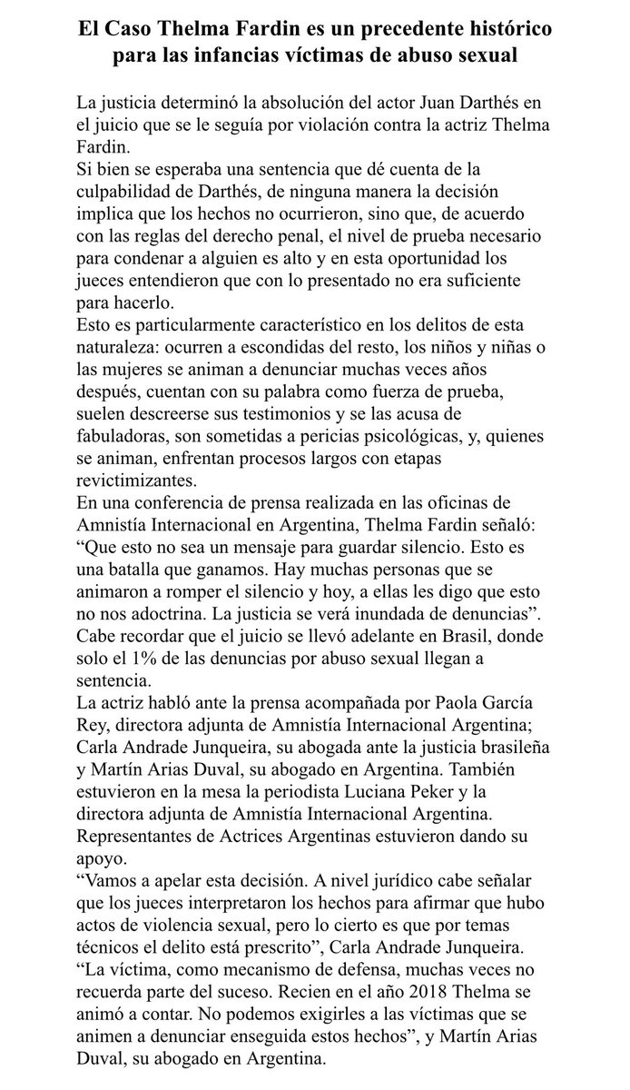 Thelma Fardin tweet media