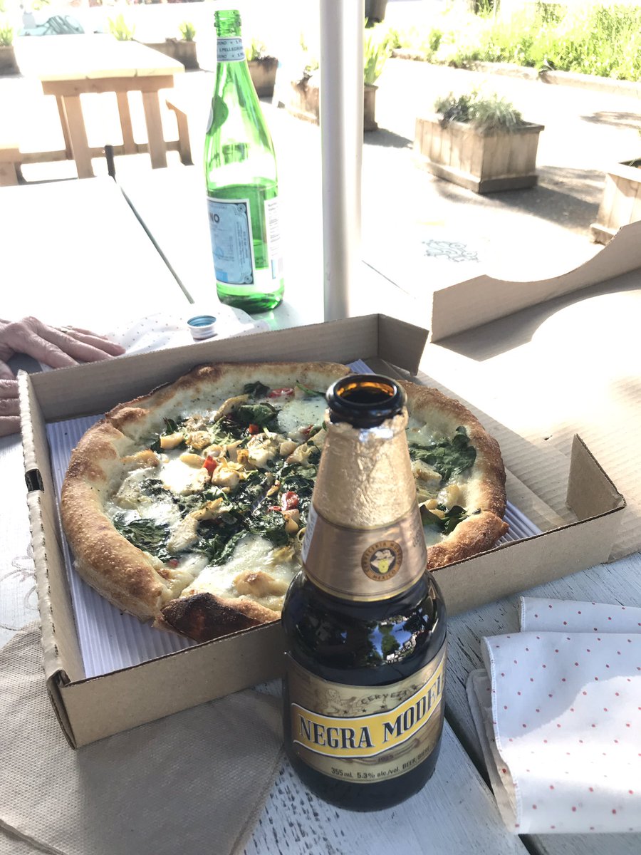 rwdettman's tweet photo. Happy G&amp;T O’clock from the street park at Fraser &amp; 27th, which The Dettmans have to ourselves. @PizzaCarano FTW yet again! https://t.co/TNQEAwoXLk