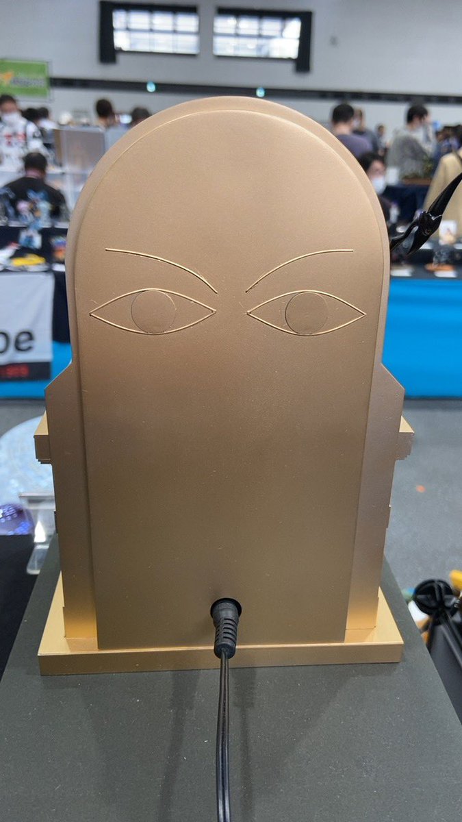 GillesV27t's tweet photo. ニトちゃんの玉座な、実はメジェド様の変形なんだわ。
#静岡ホビーショー #DOROOFF #FGO https://t.co/FKZmVpgV4l