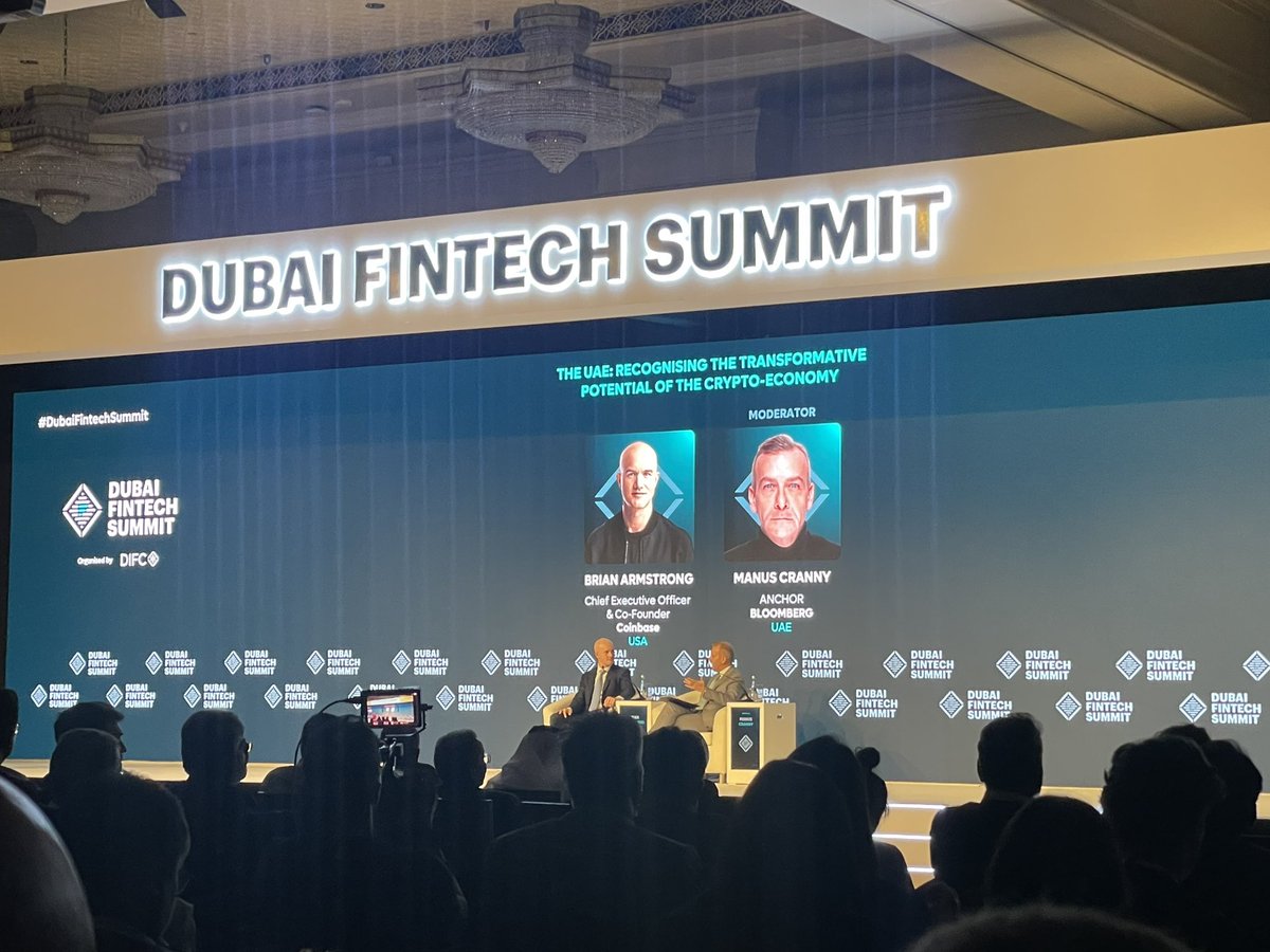 The man himself Brian Armstrong was speaking and discussing how Dubai could be a global hub for Coinbase outside the USA. 

Like Brian we see the future in blockchain and Web 3.0

#Paiverse #dubaifintechsummit #Web3.0 #AssetbackedNFTs #ABNFT
#Metaphy