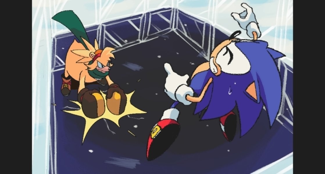 KOLSANART's tweet photo. Sonic the Fighters OVA pt. 3: VS Bark https://t.co/wPSZFiBhyy