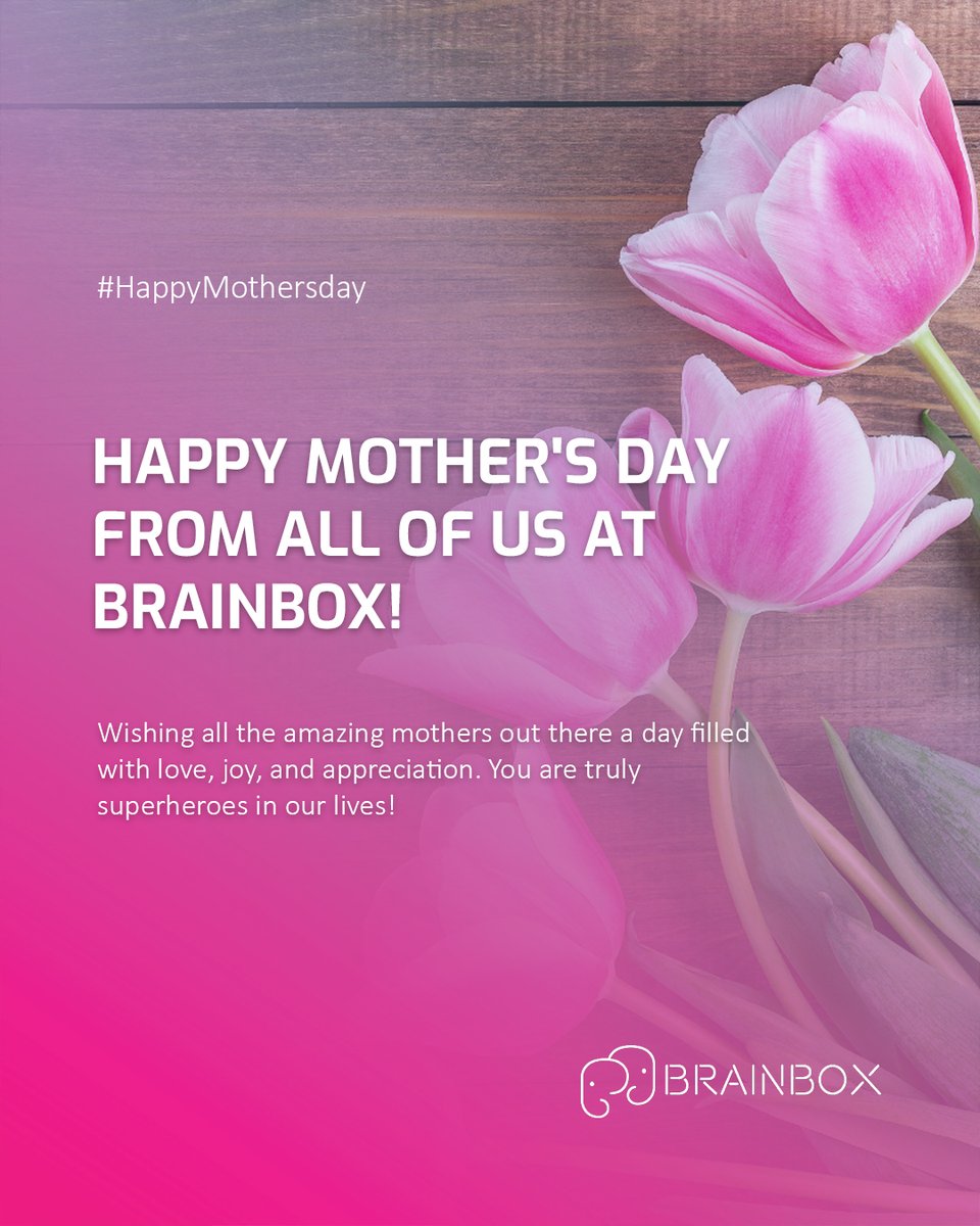 hello_brainbox's tweet photo. Happy Mother's Day 💐 Today, we celebrate moms who embody kindness. Your love and selflessness inspire us. Thank you for being shining examples. Wishing all amazing mothers, a day filled with love and appreciation. You're superheroes! 💝 #MothersDay #Kindness #BrainBoxLove https://t.co/oe7D82D24g