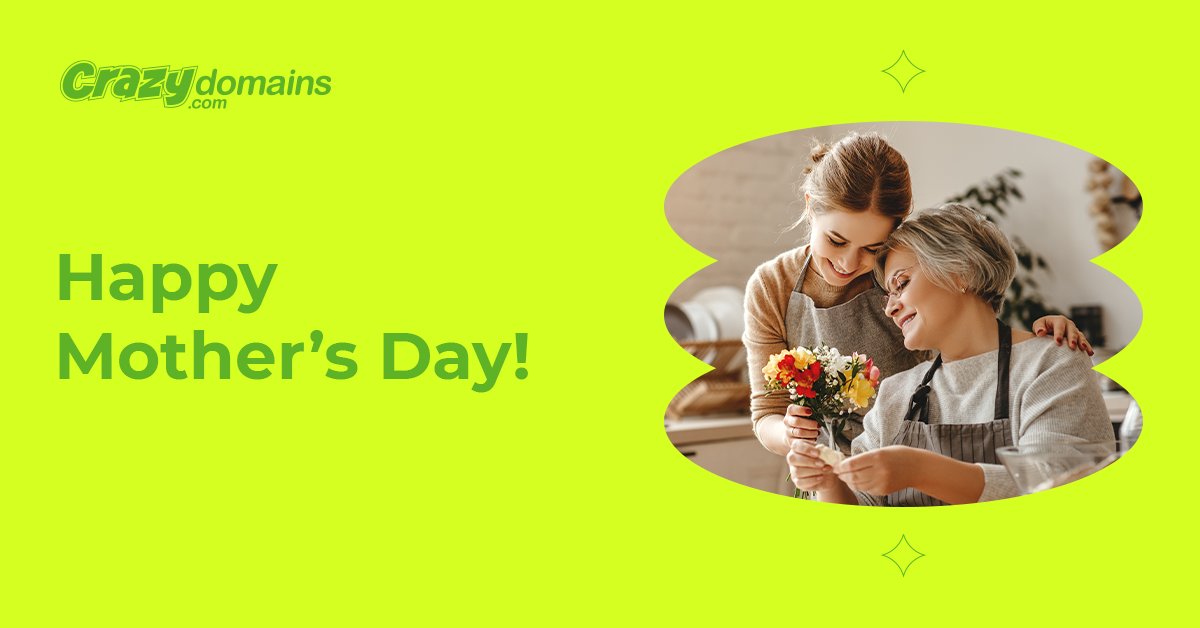 CrazyDomains's tweet photo. Mum’s the word! 

Wishing a Happy Mother’s Day to all the iconic mamas out there. May your day be as bright as the light you bring to the world. https://t.co/R0pFD9gBrb