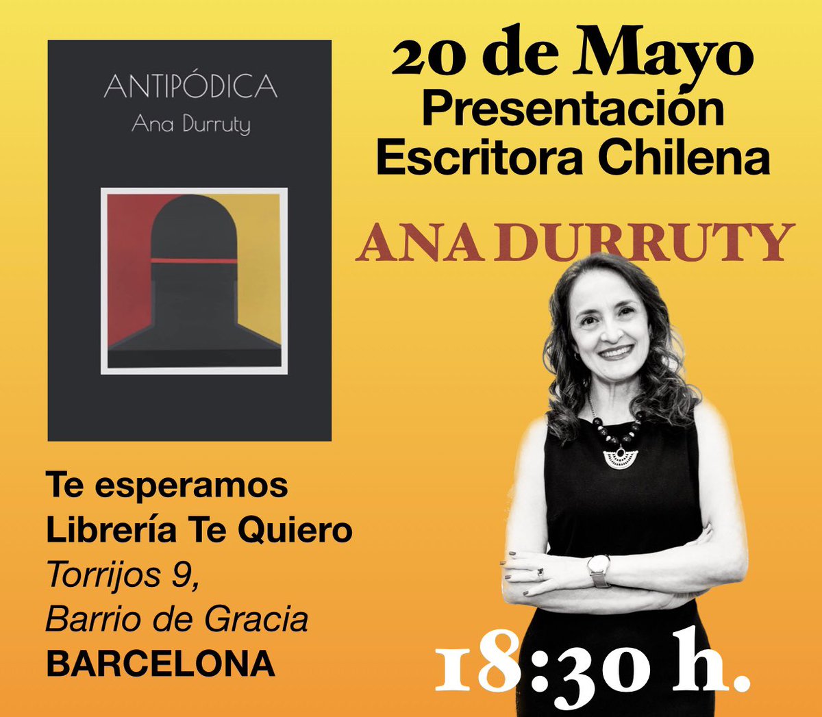 #presentacionlibro
#barcelona
#escritorachilena

 instagram.com/stories/anadur…