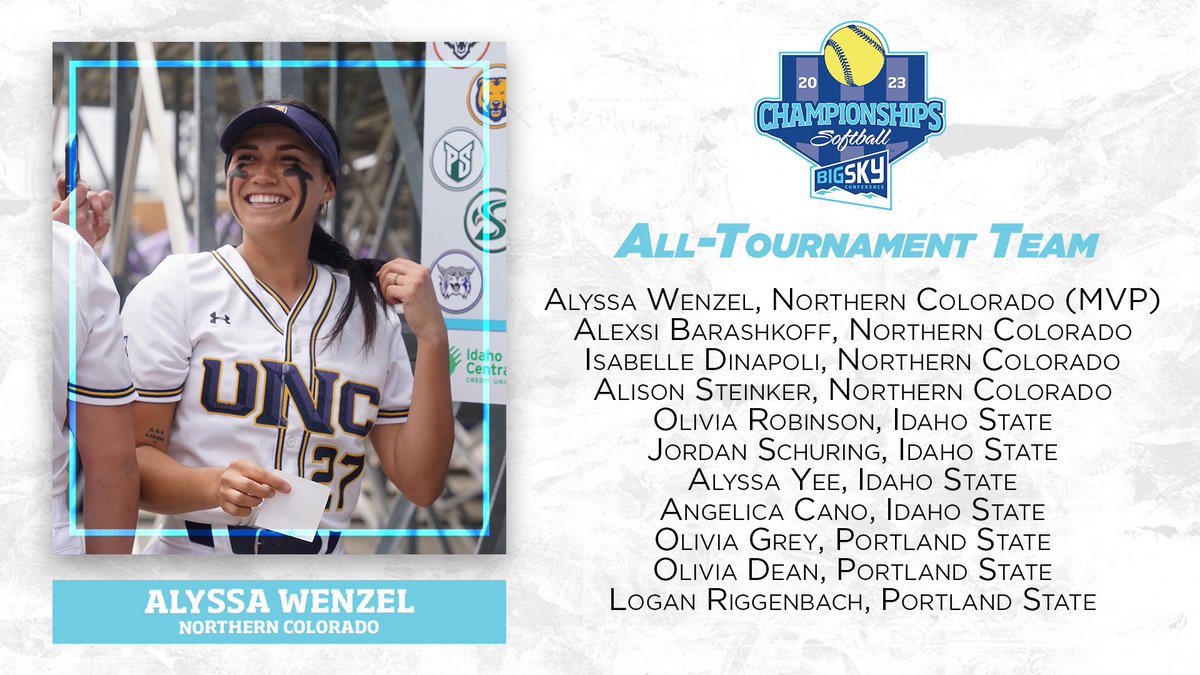 A tournament full of all-stars 🤩

Congrats to the 2023 #BigSkySB All-Tournament Team 👏

#ExperienceElevated