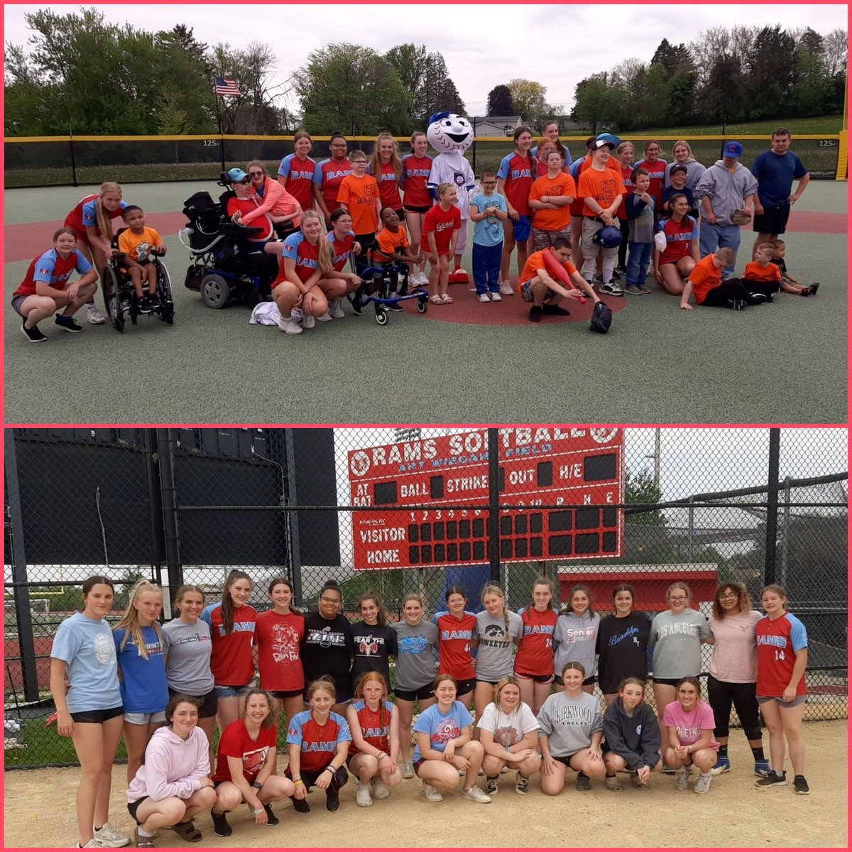 JoleeStrohmeyer's tweet photo. Thank you to the
Miracle League PLAYERS & families for sharing your field with
@RamsSoftballDbq today!
No place we'd rather be 🧢. #growthegame #ramfam @CityOfDubuque @DBQSeniorRams #biggerthanthegame #beyondthelines https://t.co/N31SlqrIxu
