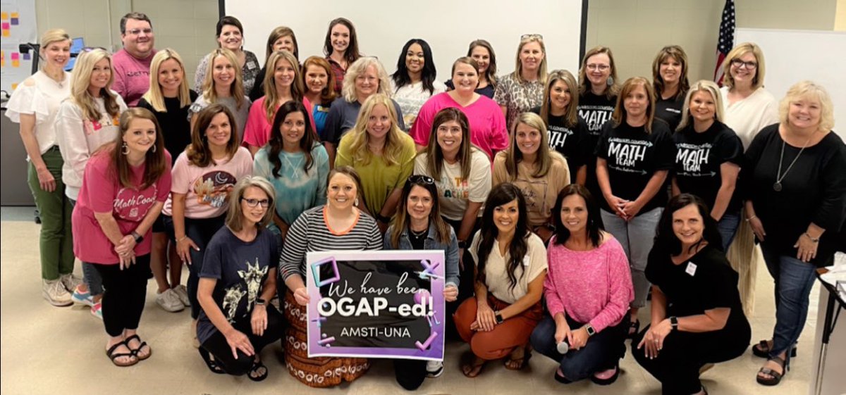 Another year with the best math coaches means another year of incredible learning topped off with OGAP Multiplicative with the AMSTI-UNA Math Team. Region 1 just keeps getting better! #amsti4all #4thekids #learningbydoing <a href="/AMSTI4all/">AMSTI</a> <a href="/amstiguy/">Dennis Engle</a> <a href="/AlabamaAchieves/">Alabama State Department of Education</a>