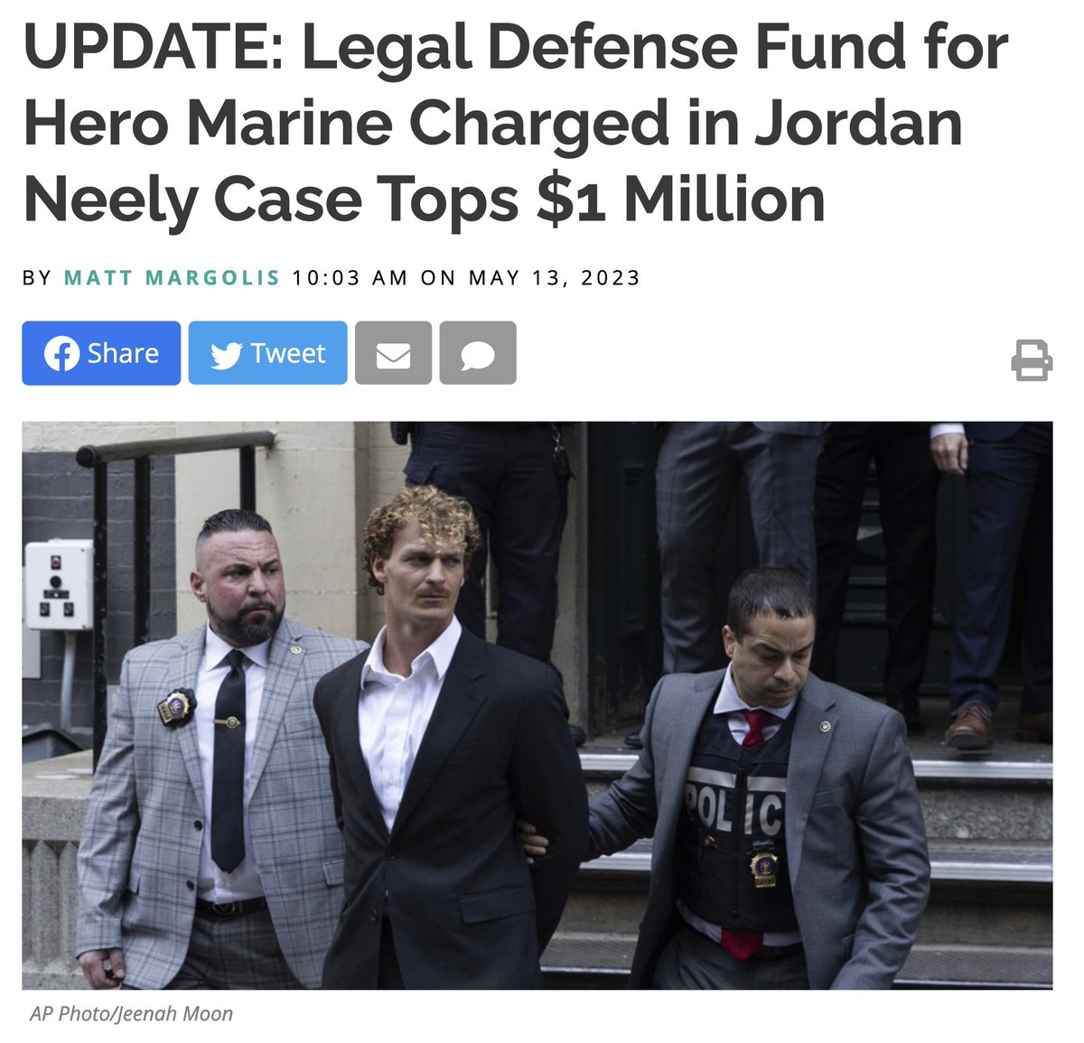 rafaelshimunov's tweet photo. Jordan Neely's family fundraiser is at $82,000.

His killer Daniel Penny's legal defense fundraiser is now at over $1.3 million.

16 times more.

Let's change that, chip in anything you can https://t.co/NH9LUftYbb https://t.co/coFA5SubKn