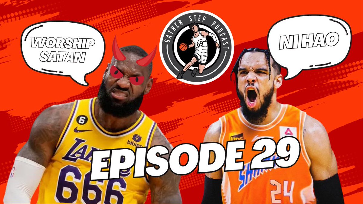 GatherStepPod's tweet photo. Episode 29 is now available on YouTube: 

EP 29: Dillon Brooks To China, LeBron Is A Satanist and Jordan Poole Is A Munch?
https://t.co/SWxErRBGJX https://t.co/uReYS8uGr3