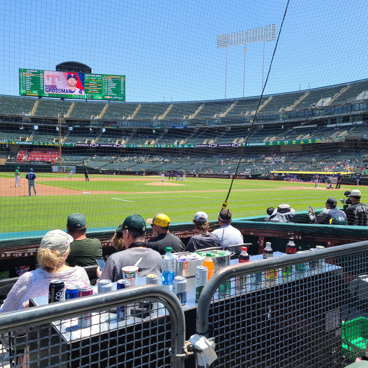owenmiller75's tweet photo. Good seats, along 3rd base too! 😀
#Athletics #OaklandAs #LetsGoAs https://t.co/VLGuS1NiAC