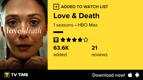 I've just started following Love &amp; Death tvtime.com/r/2Oxkh #tvtime