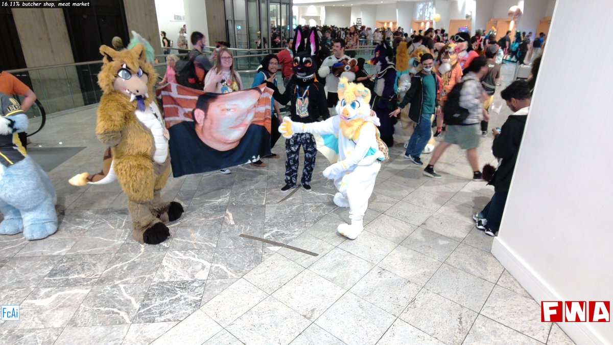 I'm a butcher shop, meat market, Come check out what you are at FWA23 #furconai