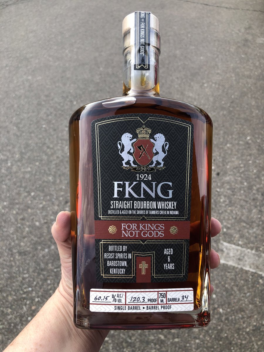 fkngbourbon's tweet photo. Barrel proof FKNG Bourbon hitting Michigan next week! 

#bourbon #barrelproof https://t.co/LtBR9UW3ip