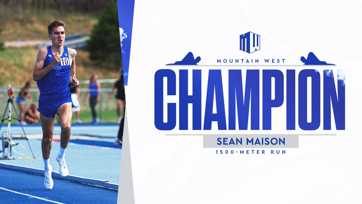 With an 𝗔𝗖𝗔𝗗𝗘𝗠𝗬 𝗥𝗘𝗖𝗢𝗥𝗗 and MEET RECORD time of 3:39.68, Sean Maison is the 𝗠𝗪 𝗖𝗛𝗔𝗠𝗣𝗜𝗢𝗡 in the 1500-meter run!