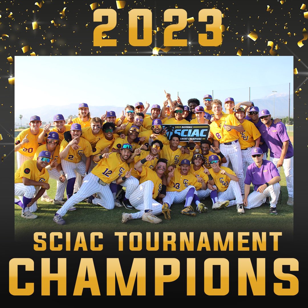 CLUSports's tweet photo. Your 2023 SCIAC Tournament Champions, Kingsmen Baseball! #OwnTheThrone https://t.co/79RKos3Zaq
