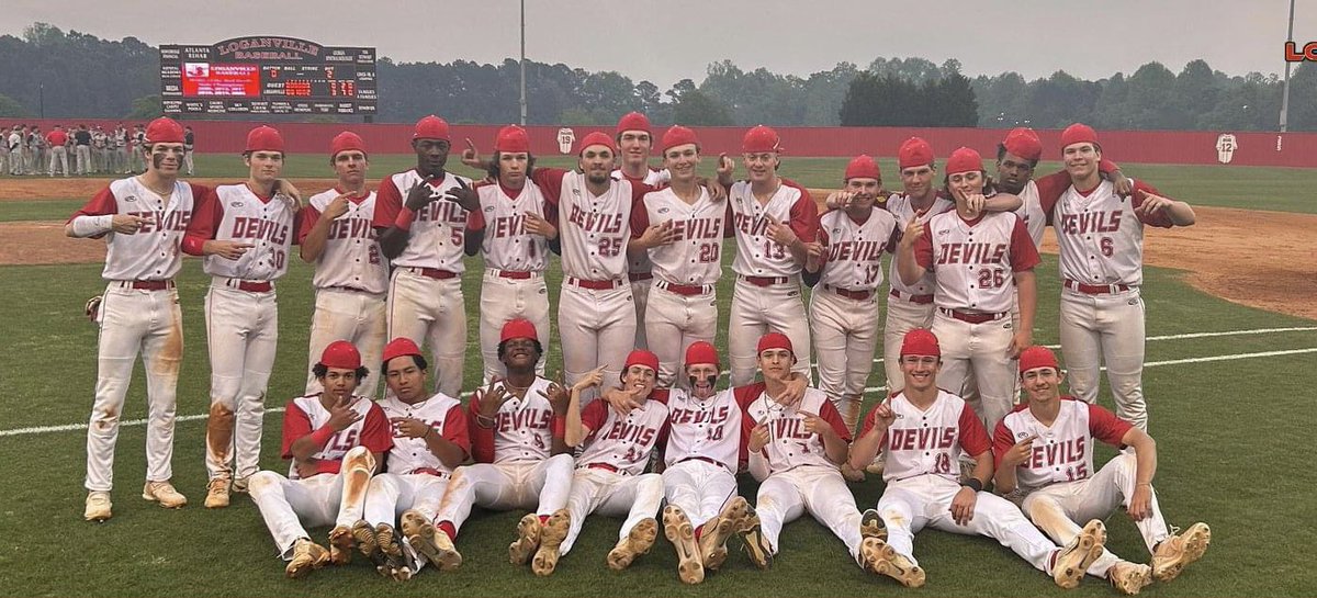 WCSD_GA's tweet photo. Congratulations to @LoganvilleHS’ Red Devils on their Final 4 series sweep and for once again securing their spot in the Class AAAAA Baseballl State Championship! @LHSdevilball @LHSAthl #whywalton #weareloganville https://t.co/txbovyCKaO