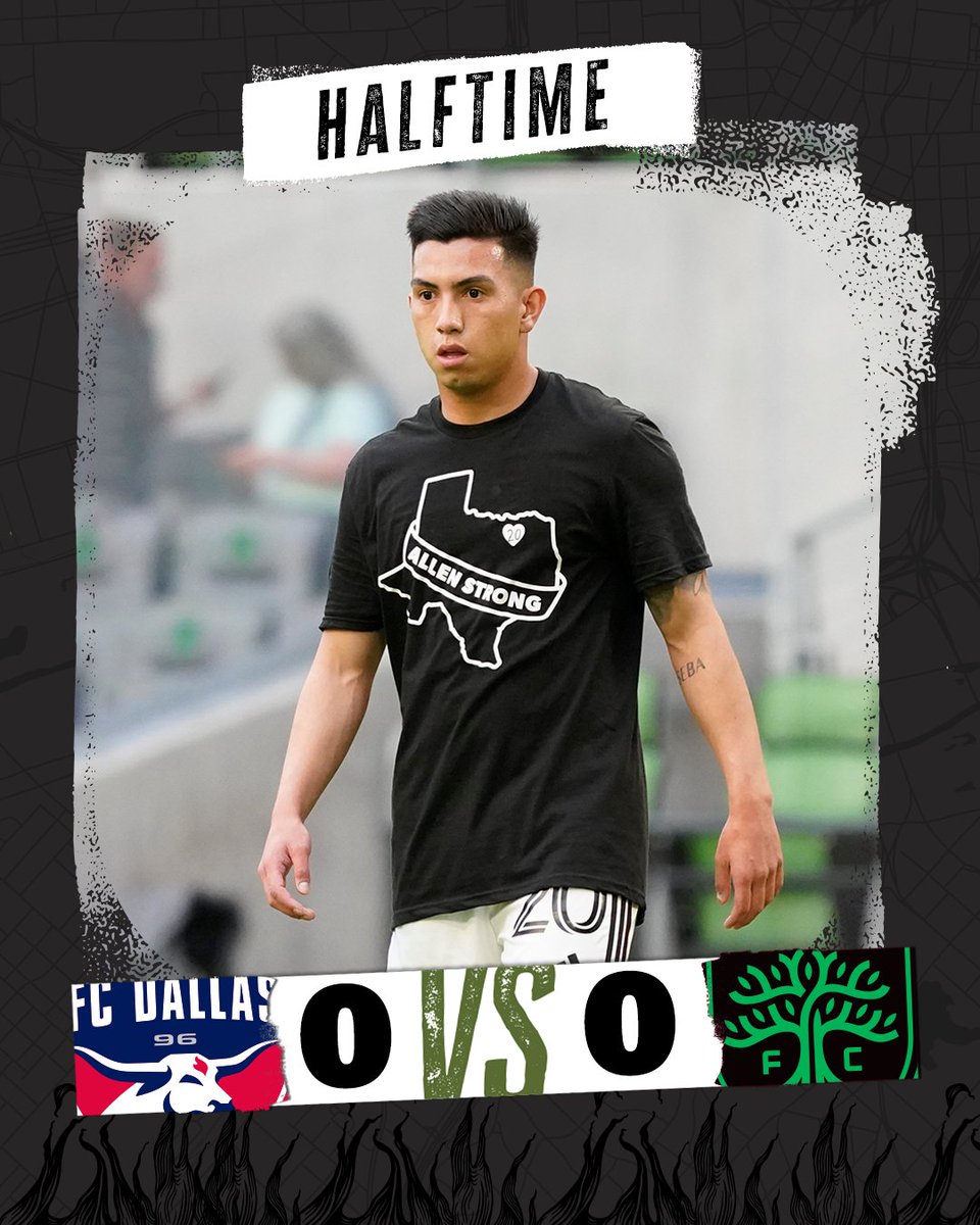 FCDallas's tweet image. A back-and-forth first half has us even.
