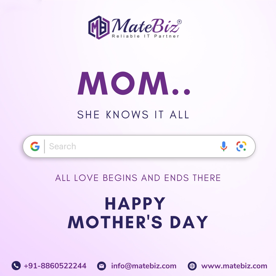 Today, we honor the multitasking mothers of the world our incredible moms! 
You flawlessly manage campaigns, meetings, and family life.
Happy Mother's Day!

#matebiz #motherlove #momsday  #DigitalMarketingPros #SuperMoms #maa #mom