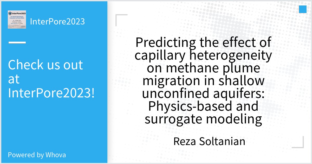 Come check out our Online Presentations at InterPore2023. #interpore2023 #porousmedia @interporetweets - via #Whova event app