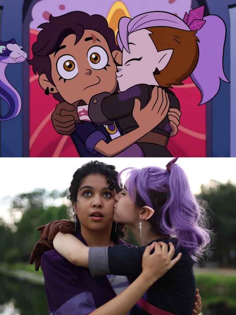 HootyBot's tweet photo. Our Luz and Amity cosplay! 
by u/cosplaybysab on r/TheOwlHouse

https://t.co/3st0TDZPNj https://t.co/VpO0KFzCCZ