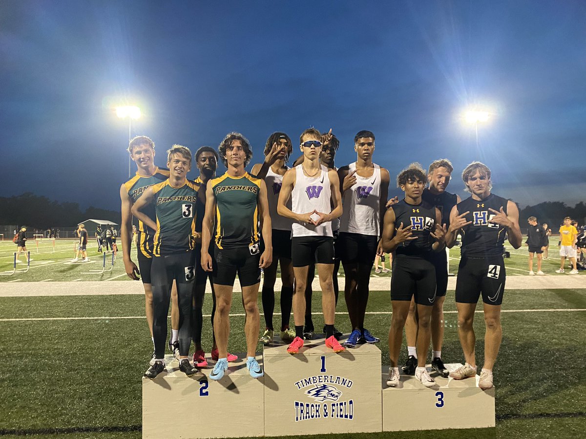 The boys 4x400m relay set the track on fire with a 6 second PR and are headed to sectionals!!!