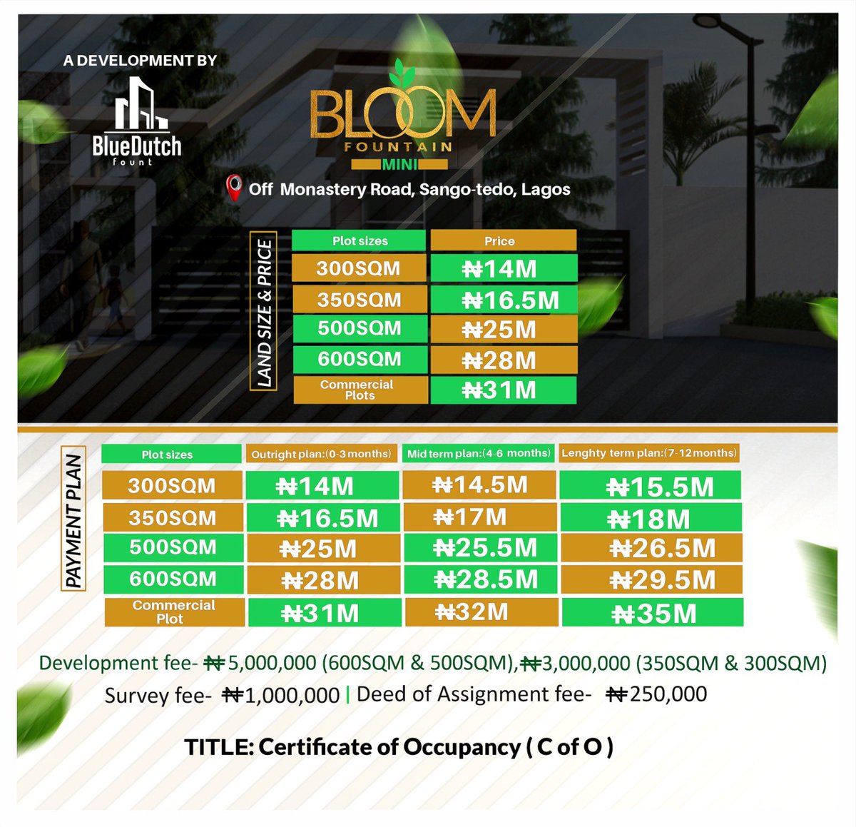 chefifyy's tweet photo. Don’t miss out on a good deal in this nice estate @sangotedo Lagos #landsinlagos #landtobuild #sangotedoshoprite https://t.co/SyvjvxiIqR