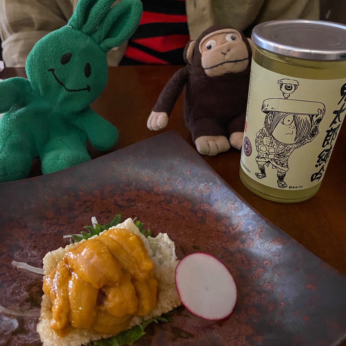 greenietravels's tweet photo. Can’t got wrong with a lil’ Kitarō and Unagi
.
.
.
#wasanbrooklyn #sake #junmaiginjo #KitaroJunmaiGinjo #Yōkai #GeGeGenoKitarō #sushi #unilover #bentobox #unagi #kabayaki #brooklyneats https://t.co/OFnsyB23X0