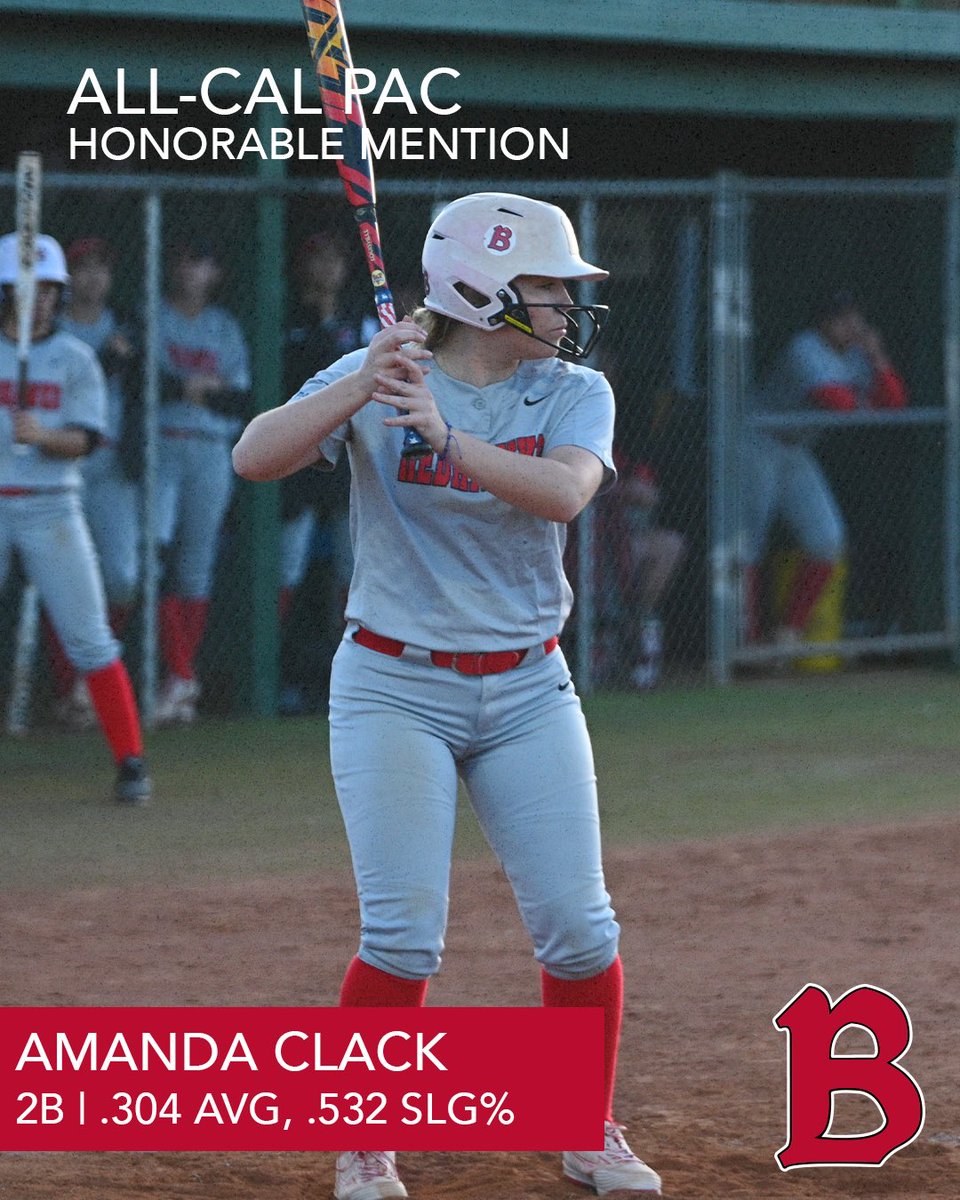 Congrats to Tia Craig and Amanda Clack for receiving All-Conference honors! 🅱️🥎

#GoRedhawks