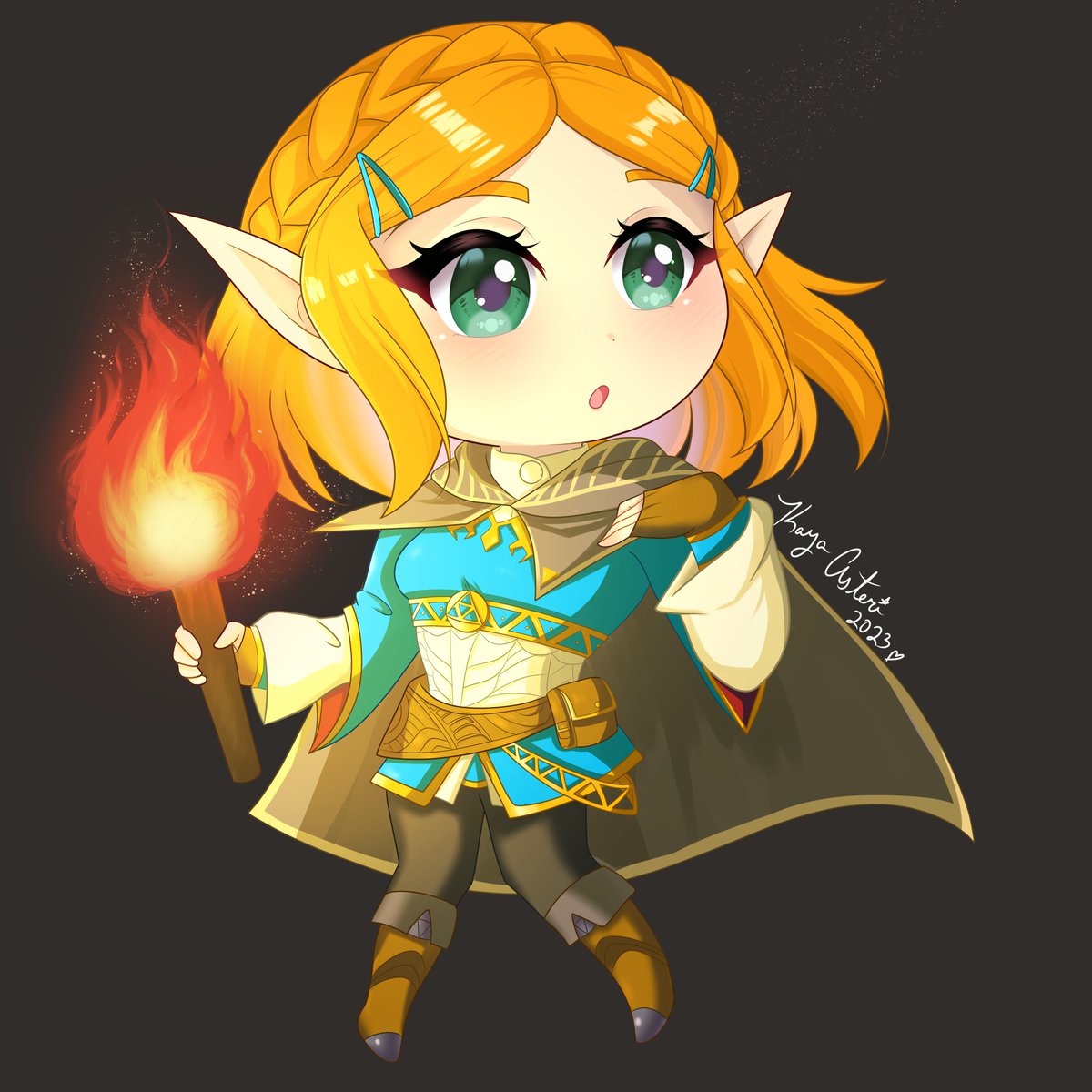 At last, Tears of the Kingdom has arrived!! Started to play but wanted to do a pic of our favorite scientist princess. Please like, retweet, and follow! . . . #chibi #artistsontwitter #smallartist #artmoots #princesszelda #tearsofthekingdom #legendofzelda