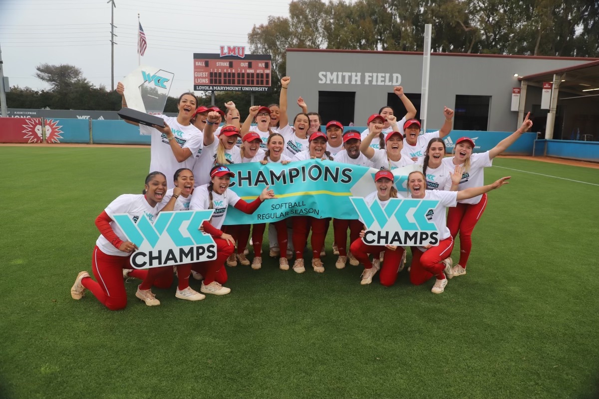 lmulionsSB's tweet photo. Two in a row! Your @WCCsports Champions! 🏆

#JoinThePride https://t.co/TSBzAIgGn1