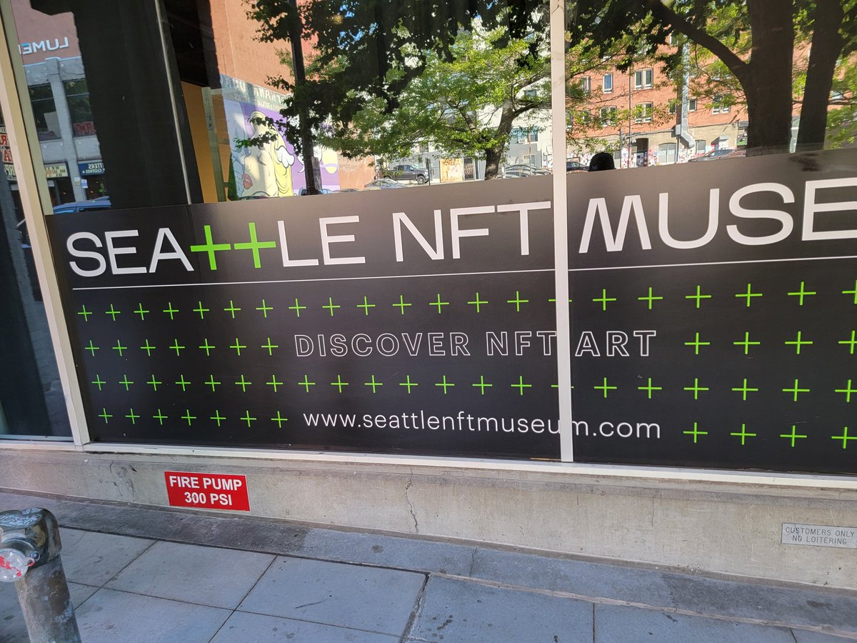 Here at <a href="/seanftmuseum/">Seattle NFT Museum</a> for the "Subconscious Bloom" exhibition opening!