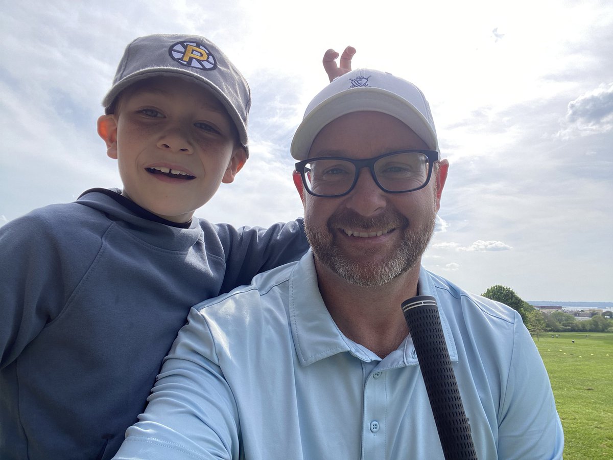 MikeCalef's tweet photo. @PlayMassGolf Didn’t get to play any holes, but got to hit some balls with my buddy! https://t.co/Duoa1WFP6e
