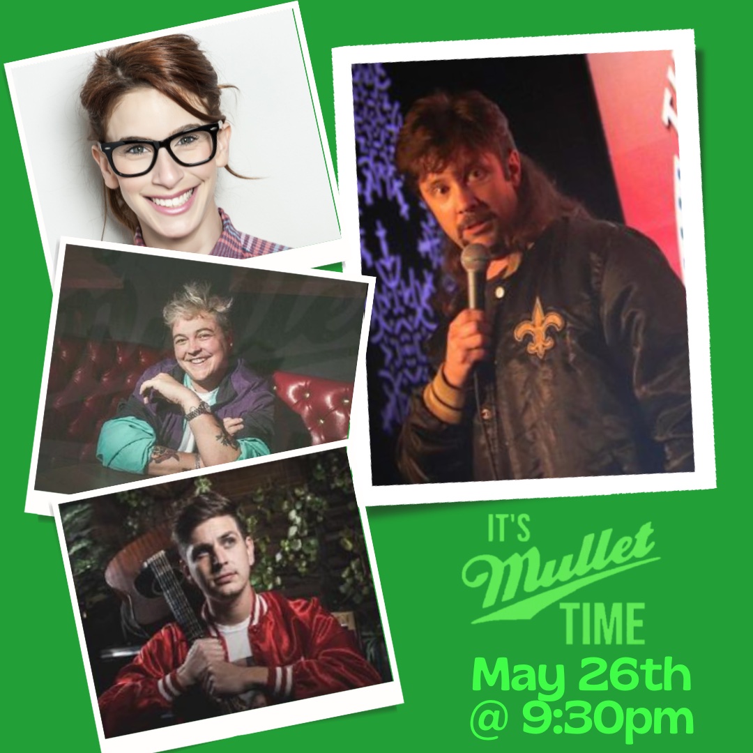 theicehousecc's tweet photo. MULLET TIME w/ Bear Badeaux!
Fri, May 26th at 9:30pm 
Tickets available in the link in the link below:
https://t.co/P50oupDJwR https://t.co/HnvJsH4Pm6