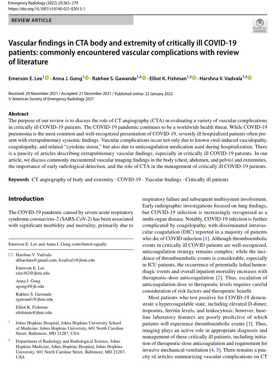 HVadvala's tweet photo. Recently WHO declared an end to COVID-19 emergency phase π¦ We published 4 radiology papers based on JH-CROWN registry. Check it out! #COVID19 #hopkins_rads #hopkinsmedicine #ctisus
https://t.co/iiXtF6E5rU
https://t.co/9HHWTLv8Wg
https://t.co/boEfwHcRYF
https://t.co/ufEsvyirFb https://t.co/6Q6Y4FUMD4