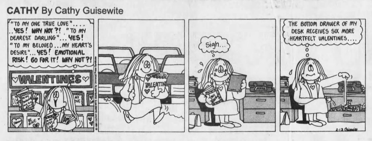 CLASSIC COMIC STRIPS On Twitter Cathy 91 Cathy Guisewite 2 13 classic-comic-strips-on-twitter-cathy-91-cathy-guisewite-2-13